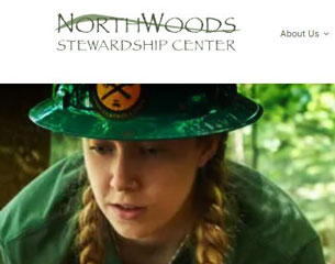 Northwoods Stewardship Center Logo and Website Header