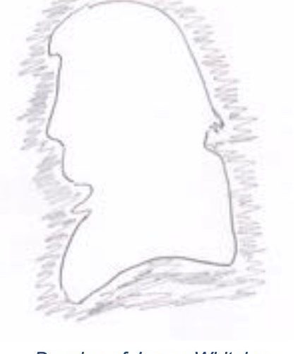 Silhouette outline Drawing of James Whitelaw